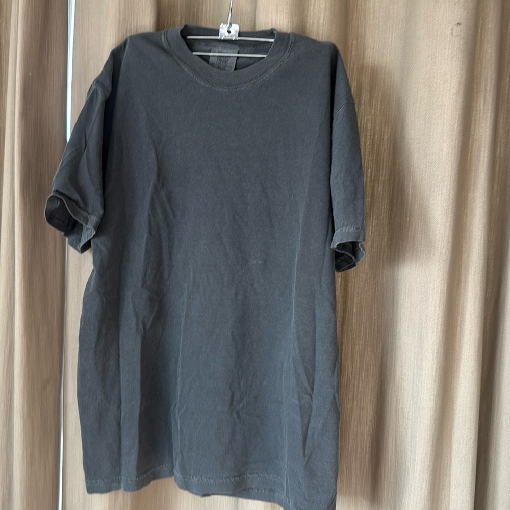 Custom comfort new T-shirt, charcoal, medium